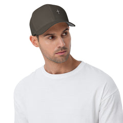 ✝ 1 Peter 3:18 Fitted Twill Cap