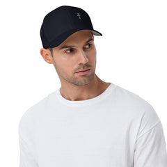 ✝ 1 Peter 3:18 Fitted Twill Cap