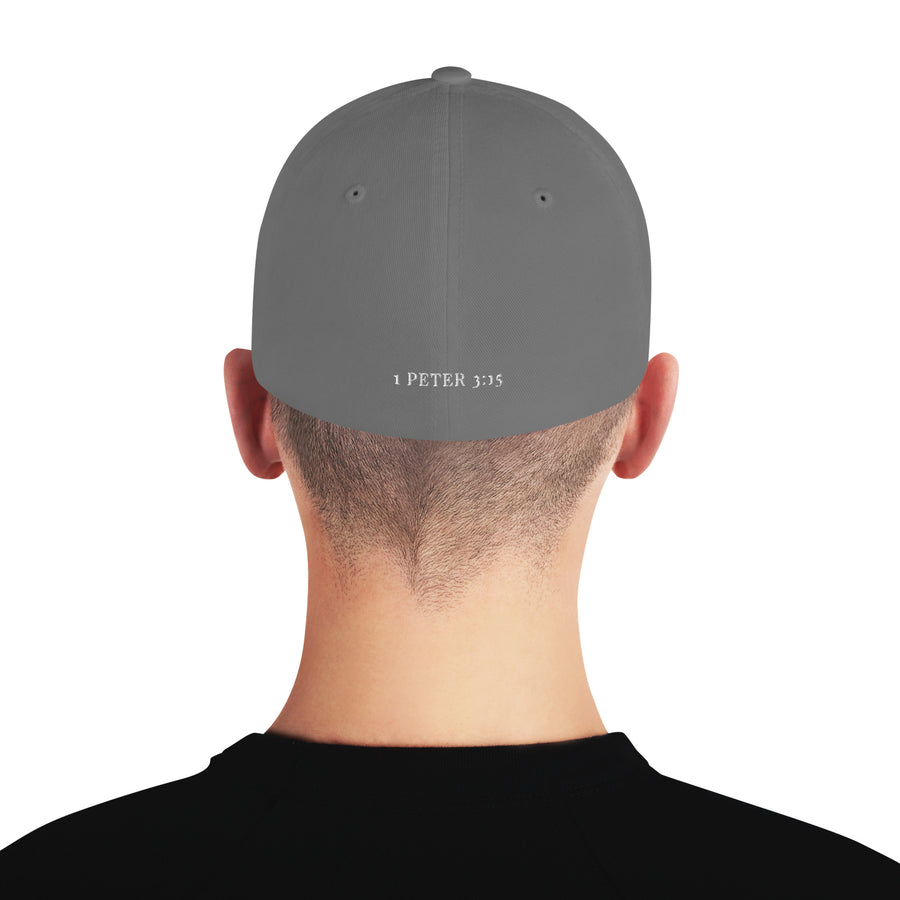 ✝ 1 Peter 3:15 Fitted Twill Cap