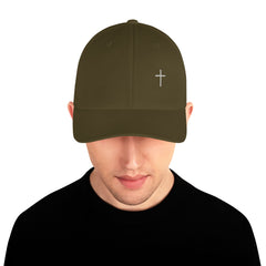 ✝ John 16:33 Fitted Twill Cap
