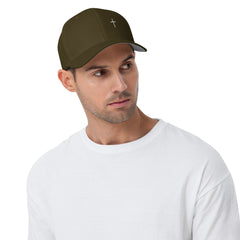 ✝ 1 Peter 3:18 Fitted Twill Cap