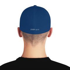 ✝ John 15:13 Fitted Twill Cap