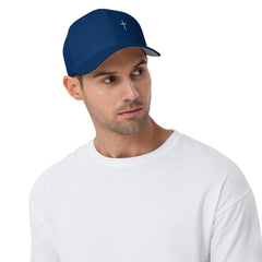✝ 1 Peter 3:18 Fitted Twill Cap