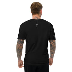 ✝ Matthew 5:44 Tee (White Print)