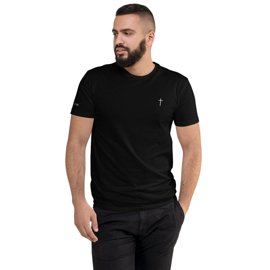 Simple Cross ✝ Tee (White Print)