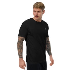 Simple Cross ✝ Tee (Grey Embroidery)
