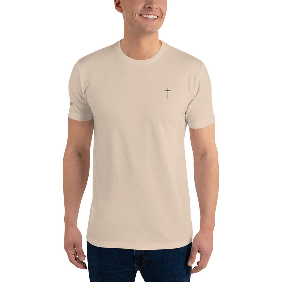 Simple Cross ✝ Tee (Black Print)