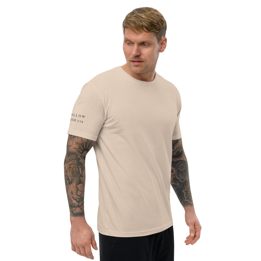 1 Peter 2:24 Tee (Black Print)