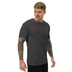 Simple Cross ✝ Tee (Grey Embroidery)
