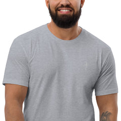 Simple Cross ✝ Tee (White Embroidery)