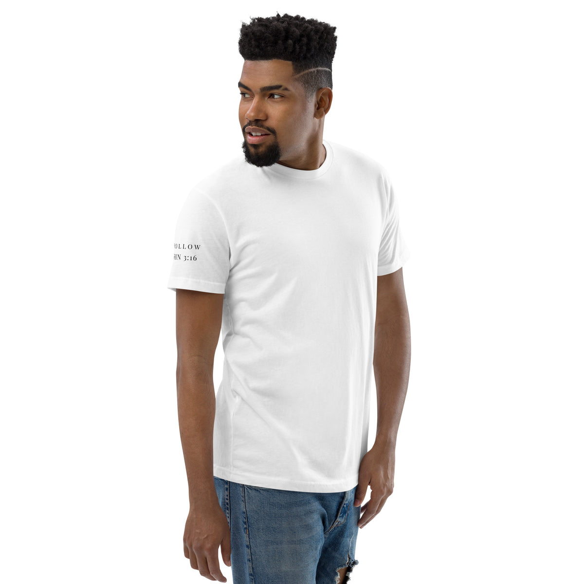 ✝ John 3:16 Tee (Black Print)