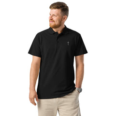 Simple Cross ✝ Polo (White Embroidery)