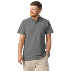 Simple Cross ✝ Polo (Black Embroidery)