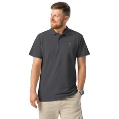 Simple Cross ✝ Polo (White Embroidery)