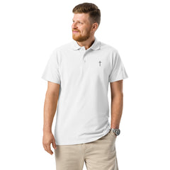 Simple Cross ✝ Polo (Black Embroidery)
