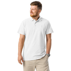Simple Cross ✝ Polo (White Embroidery)